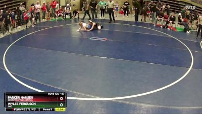 87 lbs Cons. Round 2 - Parker Hansen, Southwest Wolverines vs Wylee Ferguson, JWC