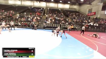 109 lbs Champ. Round 1 - Taydin Atwood, Uintah Wrestling vs Cade Kendall, Syracuse High School