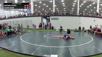 130 lbs Sapphire Shafer, California vs Eletise Fager, Utah