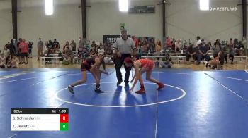 82 lbs Quarterfinal - Skye Schneider, Elk Grove vs Zoey Jewett, Hammer Time
