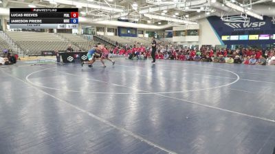 132 lbs Lucas Reeves, Pennsylvania Blue vs Jameson Priebe, Minnesota Red