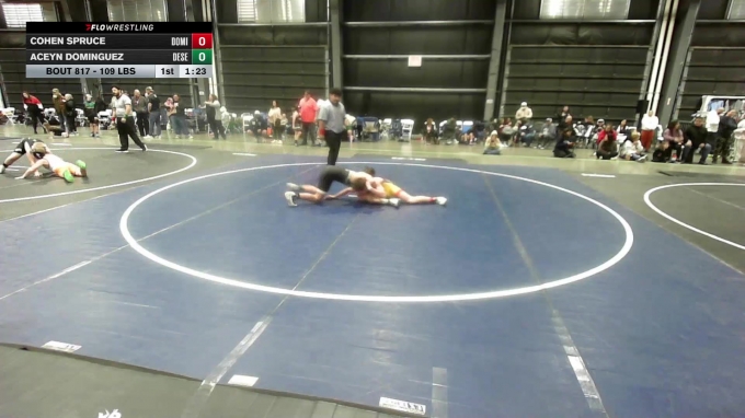 109 lbs Rr Rnd 3 - Cohen Spruce, Dominate WC vs Aceyn Dominguez, Desert ...