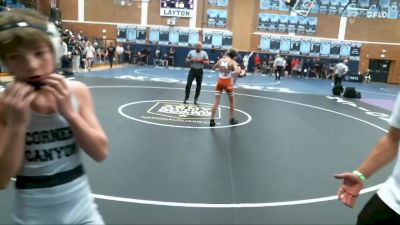 98 lbs Champ. Round 1 - Thatcher Purser, Corner Canyon vs Crosby Allen, West Field