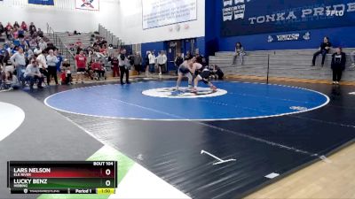 172 lbs Round 2 - Lars Nelson, Elk River vs Lucky Benz, Hibbing