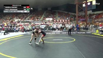 100 lbs Cons. Round 1 - Riley Crookham, Tonganoxie Hs vs Isabella Matney, Burlington Hs