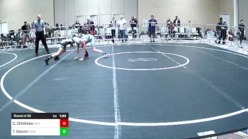 102 lbs Round Of 32 - Calan Childress, Central Coast Most Wanted vs Travis Gauvin, Fossil Ridge HS