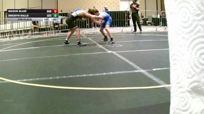 132 lbs 5th Place - Mason Blair, Dark Horse vs Breidyn Ralls, Aces Wr Ac