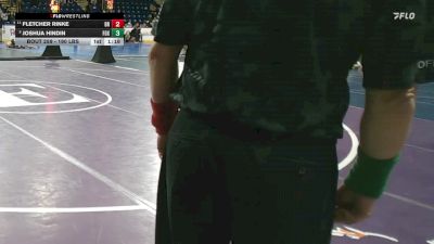 190 lbs Consi Of 8 #2 - Fletcher Rinke, Bridgewater-Raynham vs Joshua Hindin, Foxborough