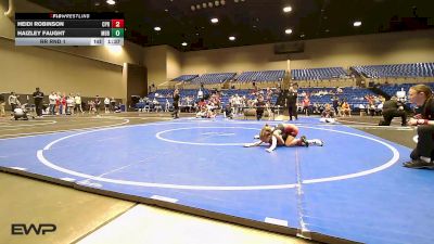 56 lbs Rr Rnd 1 - Heidi Robinson, Panther Youth Wrestling vs Haizley Faught, Mighty Bluebirds