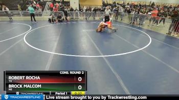 160 lbs Cons. Round 2 - Brock Malcom, NE vs Robert Rocha, TX