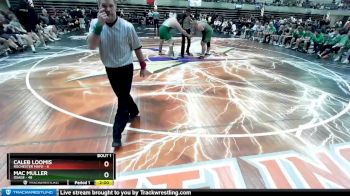 285 lbs Quarterfinals (8 Team) - Mac Muller, Osage vs Caleb Loomis, Rochester Mayo