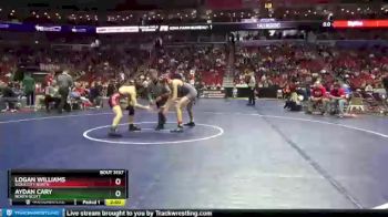 3 lbs Cons. Round 1 - Logan Williams, Sioux City North vs Aydan Cary, North Scott