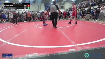 155 lbs Quarterfinal - Maden Peck, Barnsdall Youth Wrestling vs Talon Williams, Heat