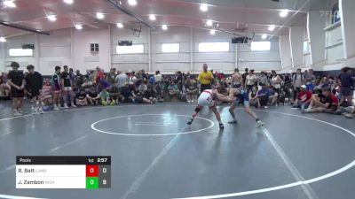 108 lbs Pools - Rocco Batt, Lumberyard (NY) vs Jordan Zambon, Michigan Mayhem