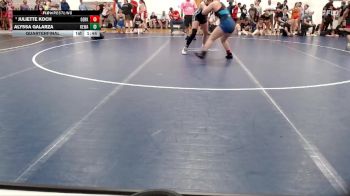 141-157 lbs Quarterfinal - Juliette Koch, Premier Wrestling Center vs Alyssa Galarza, Aurora (East Aurora)