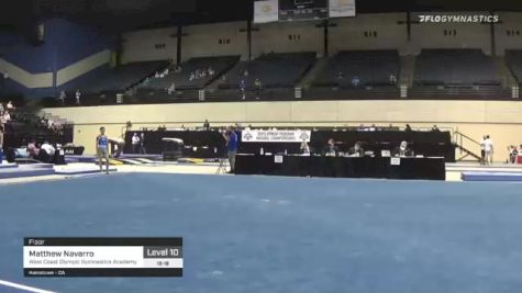 Matthew Navarro - Floor, West Coast Olympic Gymnastics Academy - 2021 USA Gymnastics Development Program National Championships