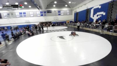 120 lbs Semifinal - Elmer Florian, Downey High School vs Preston Schreck, Eastvale Elite Wrestling