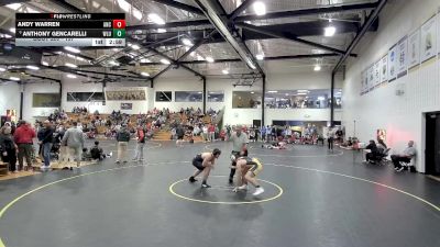 197 lbs Cons. Round 3 - Anthony Gencarelli, West Liberty vs Andy Warren, Marian - Ancilla