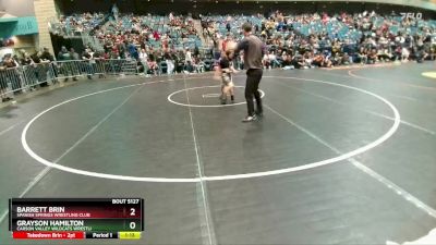 81-84 lbs Round 2 - Grayson Hamilton, Carson Valley Wildcats Wrestli vs Barrett Brin, Spanish Springs Wrestling Club