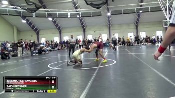 133 lbs 1st Place Match - Jeremiah Echevarria, Gannon University vs Zach Beckner, Ferrum College