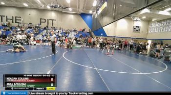 73 lbs Semifinal - Keagan Collins, Sanderson Wrestling Academy vs Zeke Sanchez, Sanderson Wrestling Academy