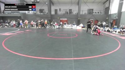 U16 FK - 100 lbs Quarters - David Barajas, Riverhawk Wrestling Academy vs Nolan Cross, Canada