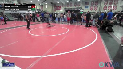 47 lbs Rr Rnd 2 - Aeryn Jackson, Locust Grove Youth Wrestling vs Ayva Al-Qahtani, Wyandotte Youth Wrestling