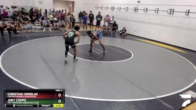 126 lbs Champ. Round 2 - Joey Coops, Mat Monsters Wrestling Club vs Christian Ornelas, Canyon Springs Highschool