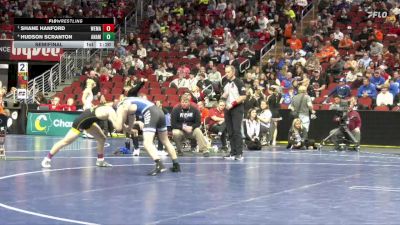 2A-150 lbs Semifinal - Shane Hanford, West Marshall vs Hudson Scranton, Anamosa