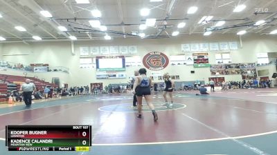 107 lbs Champ. Round 2 - Kooper Bugner, Lewiston vs Kadence Calandri, Mountain View