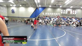 88 lbs Cons. Round 3 - Lincoln Fausett, Mountain Ridge Youth vs Winston Knight, Northside Wrestling Club
