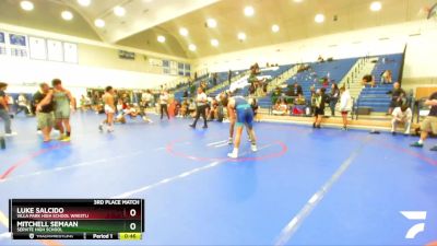 190 lbs 3rd Place Match - Mitchell Semaan, Servite High School vs Luke Salcido, Villa Park High School Wrestli