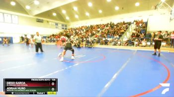 106 lbs Champ. Round 2 - Diego Garcia, El Dorado High School vs Adrian Muro, Rancho Cucamonga High School