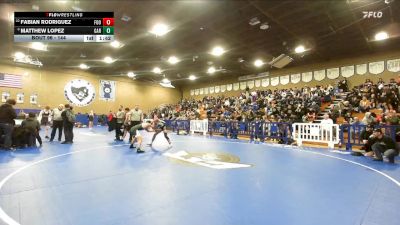 144 lbs Champ. Round 2 - Fabian Rodriguez, Foothill vs Matthew Lopez, Garces Memorial