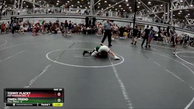 76 lbs Round 3 (8 Team) - Tommy Placky, Mat Warriors Red vs Owen Friend, Full Circle