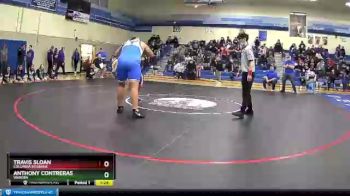 285 lbs Quarterfinal - Anthony Contreras, Warden vs Travis Sloan, Columbia Burbank