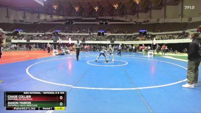 National 6-8 105 Champ. Round 1 - Chase Collier, Southern MD Wolfpack vs Daxon Marois, Smithfield Youth Wrestling