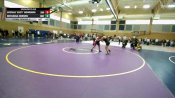 235lbs Cons. Round 5 - Entarina Herwin, Hudson`s Bay (Girls) vs Lucille `Lucy` Sowders, Juanita (Girls)