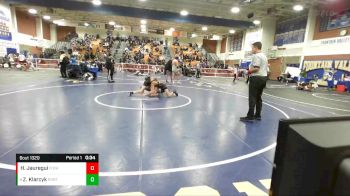 106 lbs 7th Place Match - Zach Klarcyk, Porterville vs Hunter Jauregui, Fountain Valley