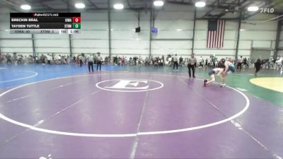 115 lbs Round 1 (9am Friday) - Breckin Bral, Iowa Black vs Tayden Tuttle, Terps Xtreme