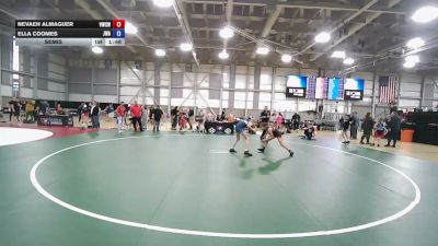95 lbs Semis - Nevaeh Almaguer, Victory Wrestling-Central WA vs Ella Coomes, Jackrabbit Wrestling Academy