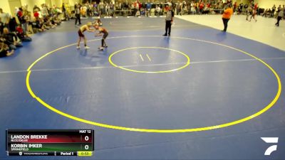 85 lbs Semifinal - Landon Brekke, RLCC/Oklee vs Korbin Imker, Springfield