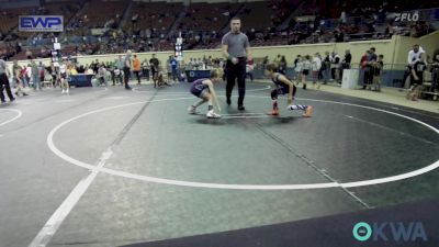 55 lbs Consi Of 8 #2 - Xander Tripp., Checotah Matcats vs Ezekiel Fee, Enid Youth Wrestling Club