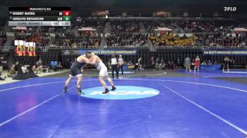 285 lbs Cons. Round 5 - Adolfo Betancur, JWU (Providence) vs Robby Bates, North Central (IL)