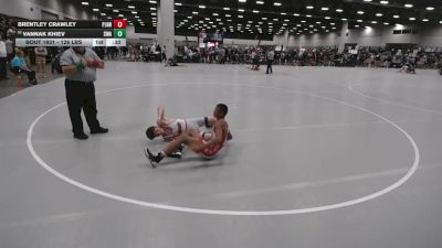 126 lbs Cons. Sub-rd Of 16 - Brentley Crawley, Paul J Hagerty High School Wrestling vs Vannak Khiev, SPAR Wrestling Academy