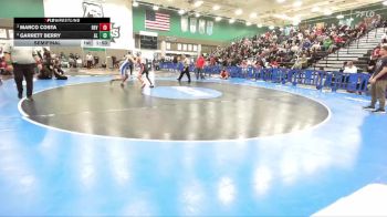 132 lbs Semifinal - Marco Costa, Redlands East Valley vs Garrett Berry, Alta Loma
