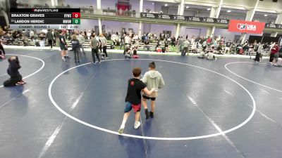 16U Boys - 126 lbs Champ. Round 1 - Braxton Graves, Dexter Youth Wrestling Club vs Landon Herdic, Metro West United Wrestling Club