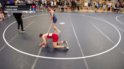 175 lbs 3rd Place Match - Van Grasser, IL vs Joseph Heim, MN