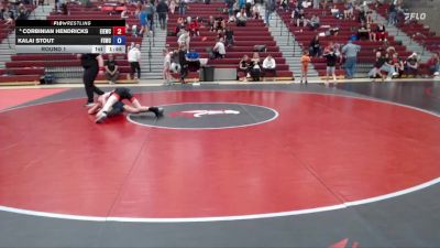 126 lbs Round 1 - Corbinian Hendricks, East Idaho Elite Wrestling Club vs Kalai Stout, Fighting Squirrels Wrestling Club