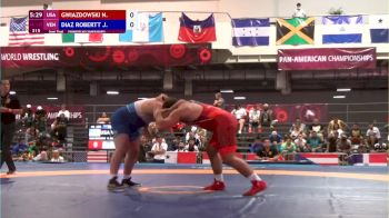 125 kg Semifinal - Nick Gwiazdowski, USA vs Jose Diaz, VEN